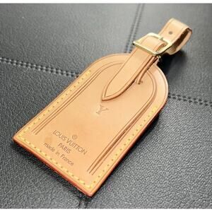 Louis Vuitton Y Initial Name Tag Goldtone - Natural Vachetta France 🍁